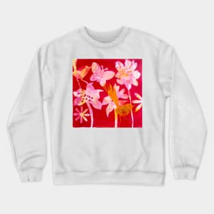 Butterflies and Birds Crewneck Sweatshirt